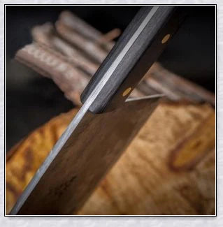 High-quality Serbian Almazan Chef Knife made with premium carbon steel for exceptional wear resistance and toughness