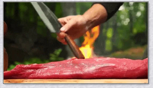 High-quality Serbian Almazan Chef Knife made with premium carbon steel for exceptional wear resistance and toughness