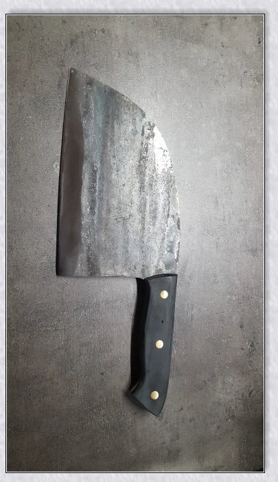 High-quality Serbian Almazan Chef Knife made with premium carbon steel for exceptional wear resistance and toughness