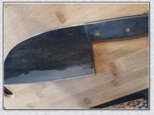 High-quality Serbian Almazan Chef Knife made with premium carbon steel for exceptional wear resistance and toughness