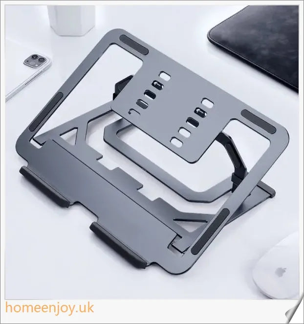 Homeenjoy UK Adjustable Aluminium Laptop Multi-Angle Desk Laptop Holder Cooling Bracket Riser