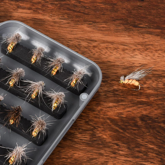 Premium A6 Boxed Fly Hook Set with 40 High-Quality Fish Hooks for Exceptional British Angling
