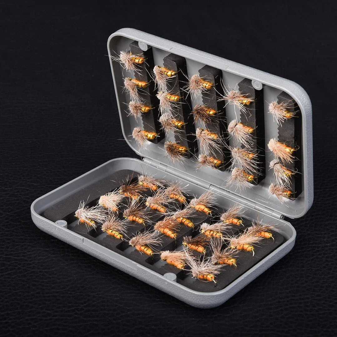 Premium A6 Boxed Fly Hook Set with 40 High-Quality Fish Hooks for Exceptional British Angling