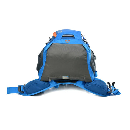 Spacious and versatile outdoor mountaineering backpack with 40-litre capacity, durable nylon construction, and resin mesh backpack system for ventilation.