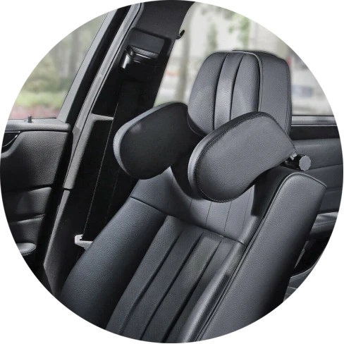 Car Seat Headrest Pillow with memory foam cushions and adjustable design for in-car comfort and support