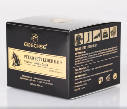 A leather car seat repair kit with cleaning sponge and instructions, designed to restore worn, cracked, or scratched leather surfaces.