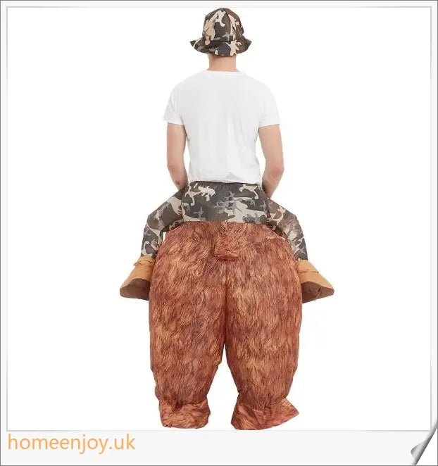 Bear Riding Costume with Rechargeable USB Fan for Comfortable and Stylish Performances