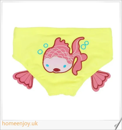 Adorable baby swimming trunks with cute embroidered sea creature designs, perfect for 1-3 year old boys and girls