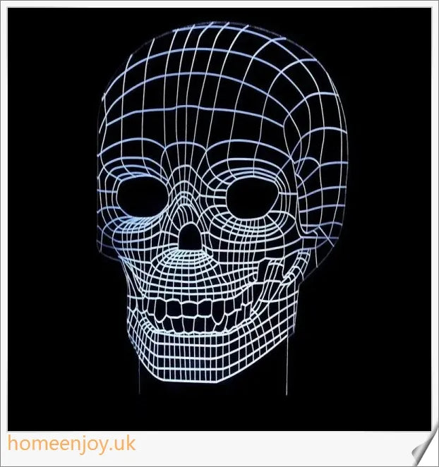 Homeenjoy UK Enchanting 3D LED Skull Lamp - A Spooktacular Lighting Sensation