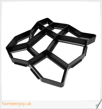 DIY Outdoor Concrete Paving Mould with three shape options - rectangular, hexagonal, and irregular - for creating custom-designed garden paths and patio floors