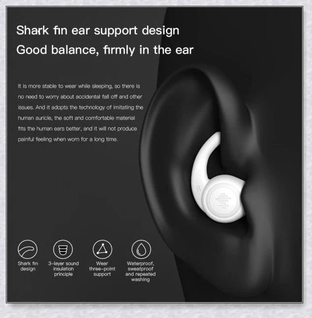 Professional Sleeping Ear Plugs made with German nano silica gel for exceptional comfort and noise reduction