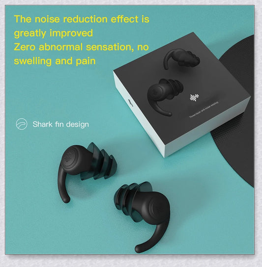Professional Sleeping Ear Plugs made with German nano silica gel for exceptional comfort and noise reduction