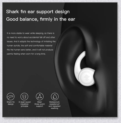 Professional Sleeping Ear Plugs made with German nano silica gel for exceptional comfort and noise reduction