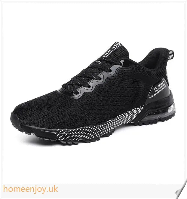 Breathable air cushion running and jogging shoes in various colours, featuring a stylish and comfortable design for active lifestyles.