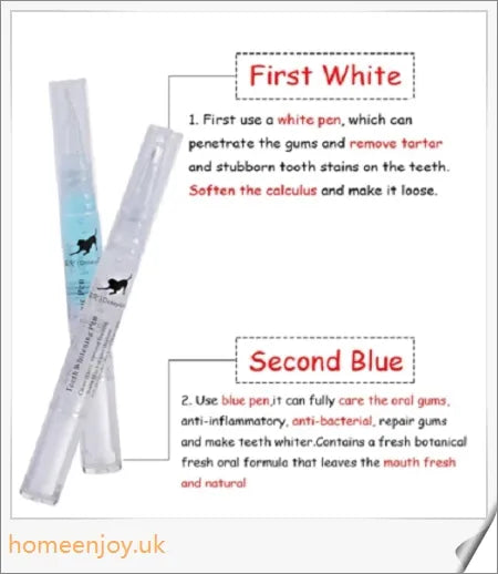 Dog Teeth Plaque Removing Pens - Innovative dual-pen system for comprehensive oral care