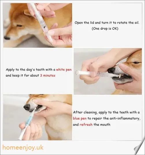 Dog Teeth Plaque Removing Pens - Innovative dual-pen system for comprehensive oral care