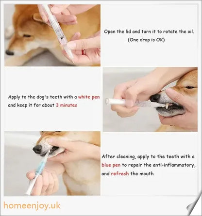 Dog Teeth Plaque Removing Pens - Innovative dual-pen system for comprehensive oral care