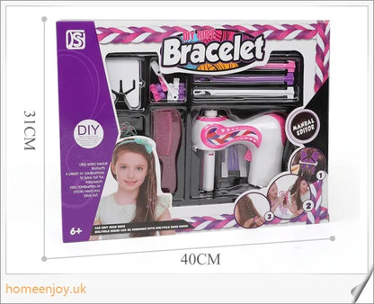 Automatic hair braiding device with three-strand braiding capability, designed for easy, stylish hairstyles