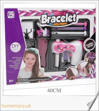 Automatic hair braiding device with three-strand braiding capability, designed for easy, stylish hairstyles