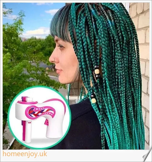 Automatic hair braiding device with three-strand braiding capability, designed for easy, stylish hairstyles