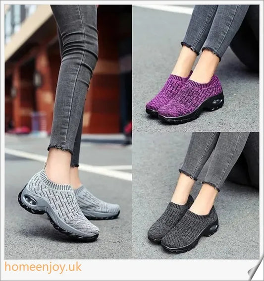 Pair of air cushioned, comfortable shoes in various colours