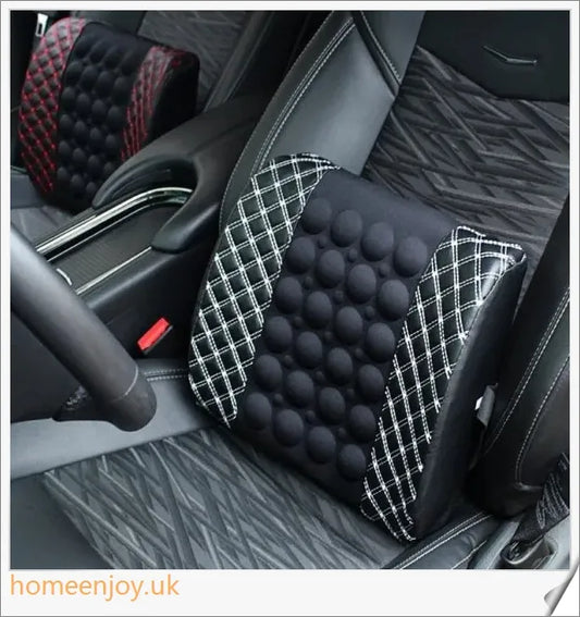 Deluxe Car Massage Cushion with massaging nodes and heating elements for enhanced driving comfort