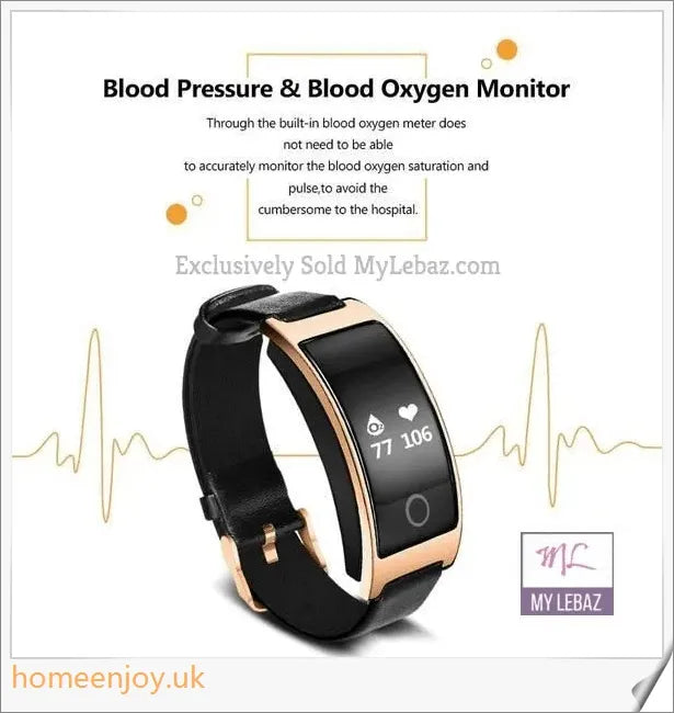 Fitband Blood Pressure Smart Watch with Heart Rate Monitor and Pedometer