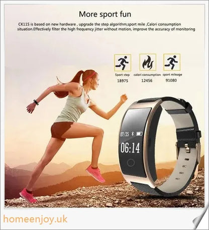 Fitband Blood Pressure Smart Watch with Heart Rate Monitor and Pedometer