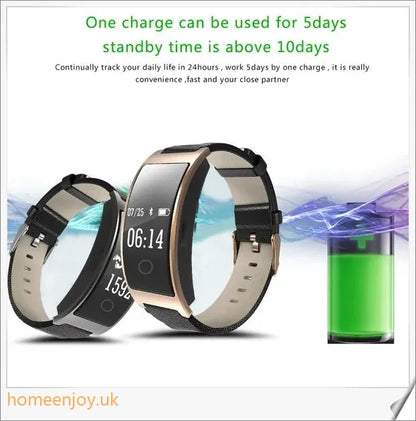 Fitband Blood Pressure Smart Watch with Heart Rate Monitor and Pedometer