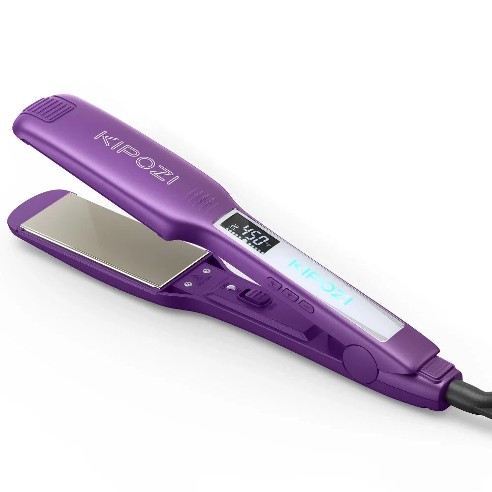 Professional Titanium Hair Straightener with advanced features for smooth, shiny hair