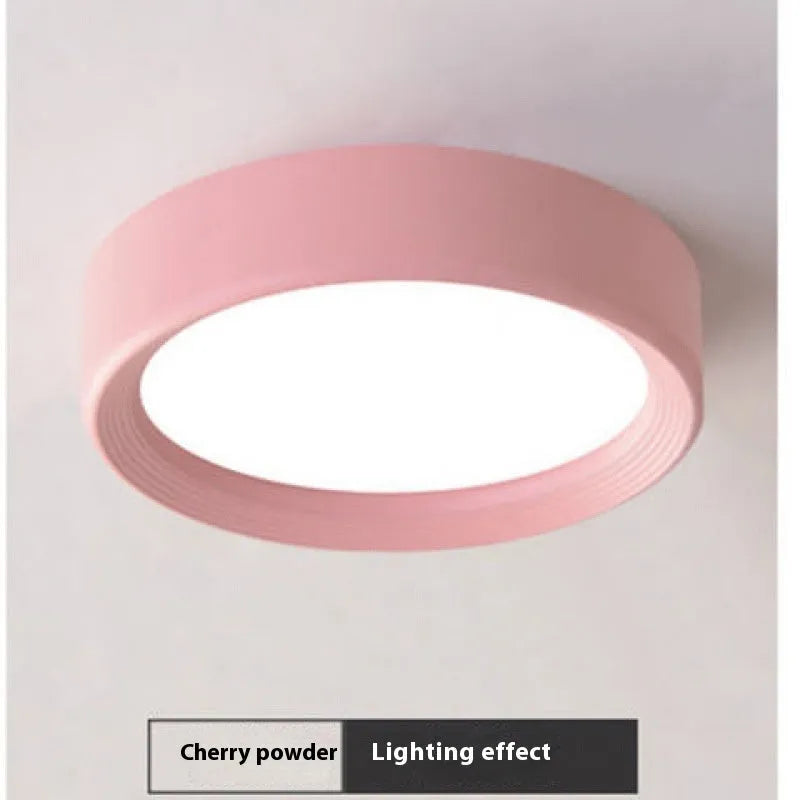 LED ultra-thin surface mounted downlight ceiling light in black aluminium shell
