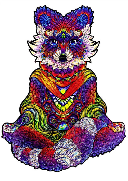Colourful animal-shaped wooden jigsaw puzzles for children