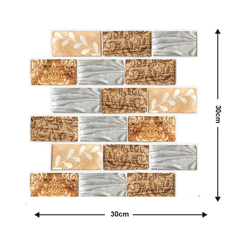 Moisture-proof brick wallpaper sticker for kitchen and bathroom walls