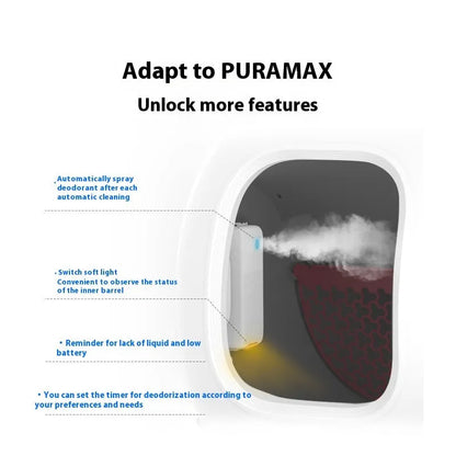 Xiaopei smart pet odour removal machine with bracket and bottles of purification liquid.