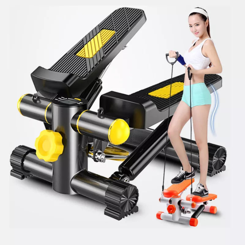 Golden hydraulic mini stepper for home fitness with silent operation