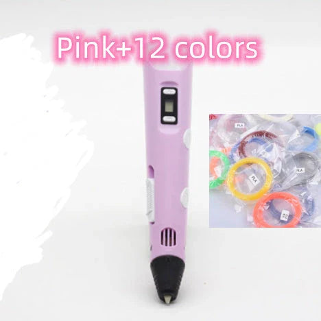A versatile 3D pen with adjustable temperature settings, vibrant filament colors, and an ergonomic design for endless creative possibilities.