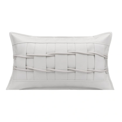 30x50cm square minimalist living room pillow with PU material and down filling in BZ22922 colour