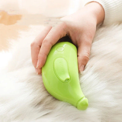A versatile 3-in-1 pet grooming brush with steamy massage and hair removal features, perfect for cats and dogs.