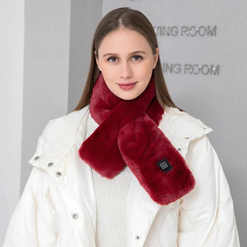 Premium Electric Heated Neck Scarf with Soft, Luxurious Fabric and Temperature Control