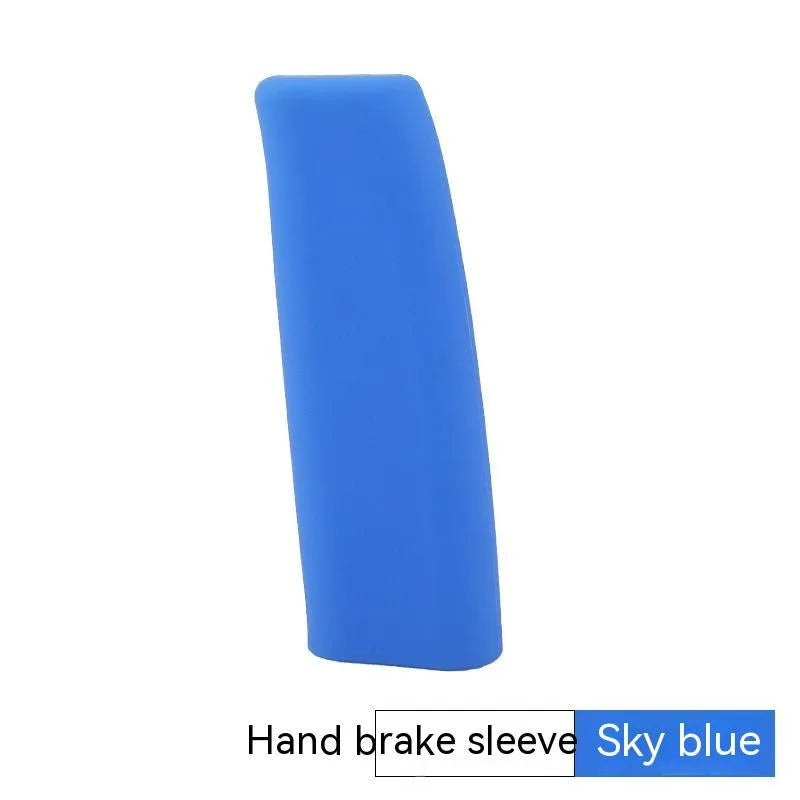 Universal silicone handbrake sleeve in five colour options for manual and automatic vehicles