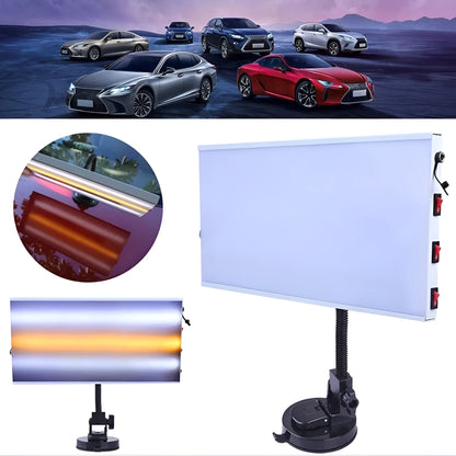 White car dent detection kit with concave inspection light for automotive body repair