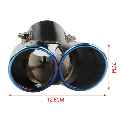 Universal stainless steel exhaust pipe tip extension for car customisation