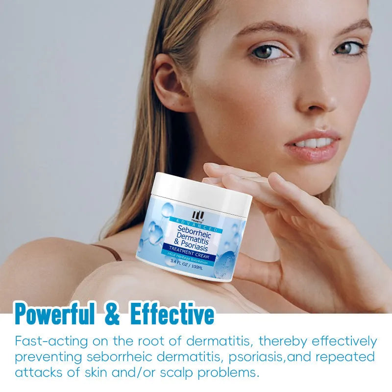 Herbal extraction treatment cream for seborrheic dermatitis and psoriasis, 100ml and 150g