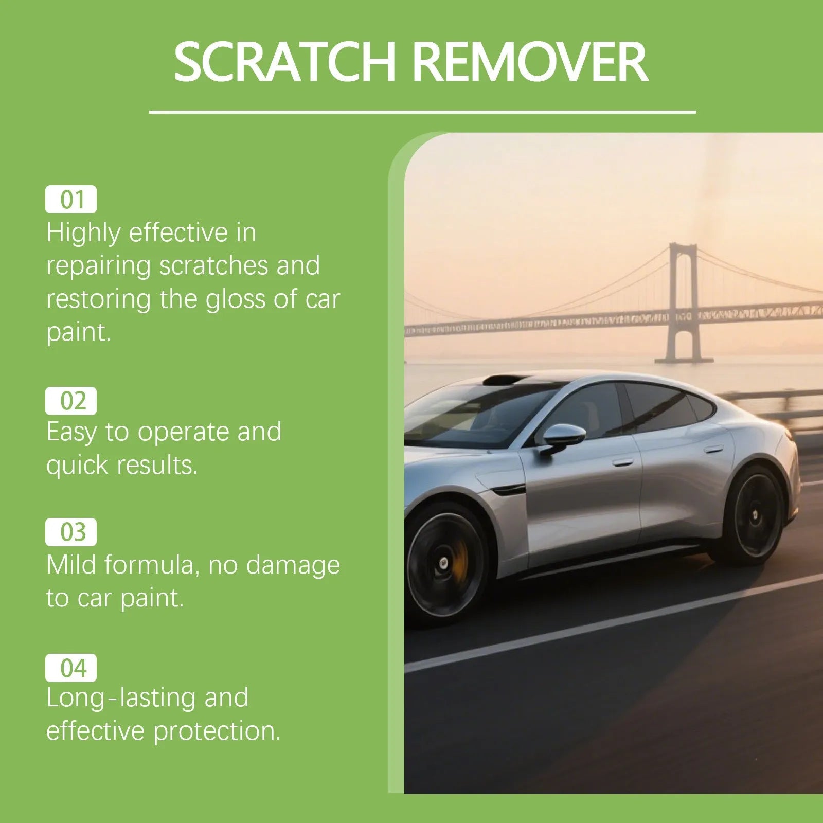 100g tube of car scratch repair cream with nano coating formula for paintwork