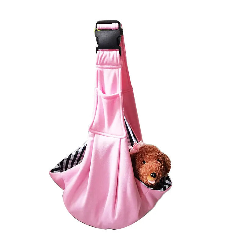 Cat messenger bag in folded and unfolded positions showing large capacity interior and breathable fabric construction