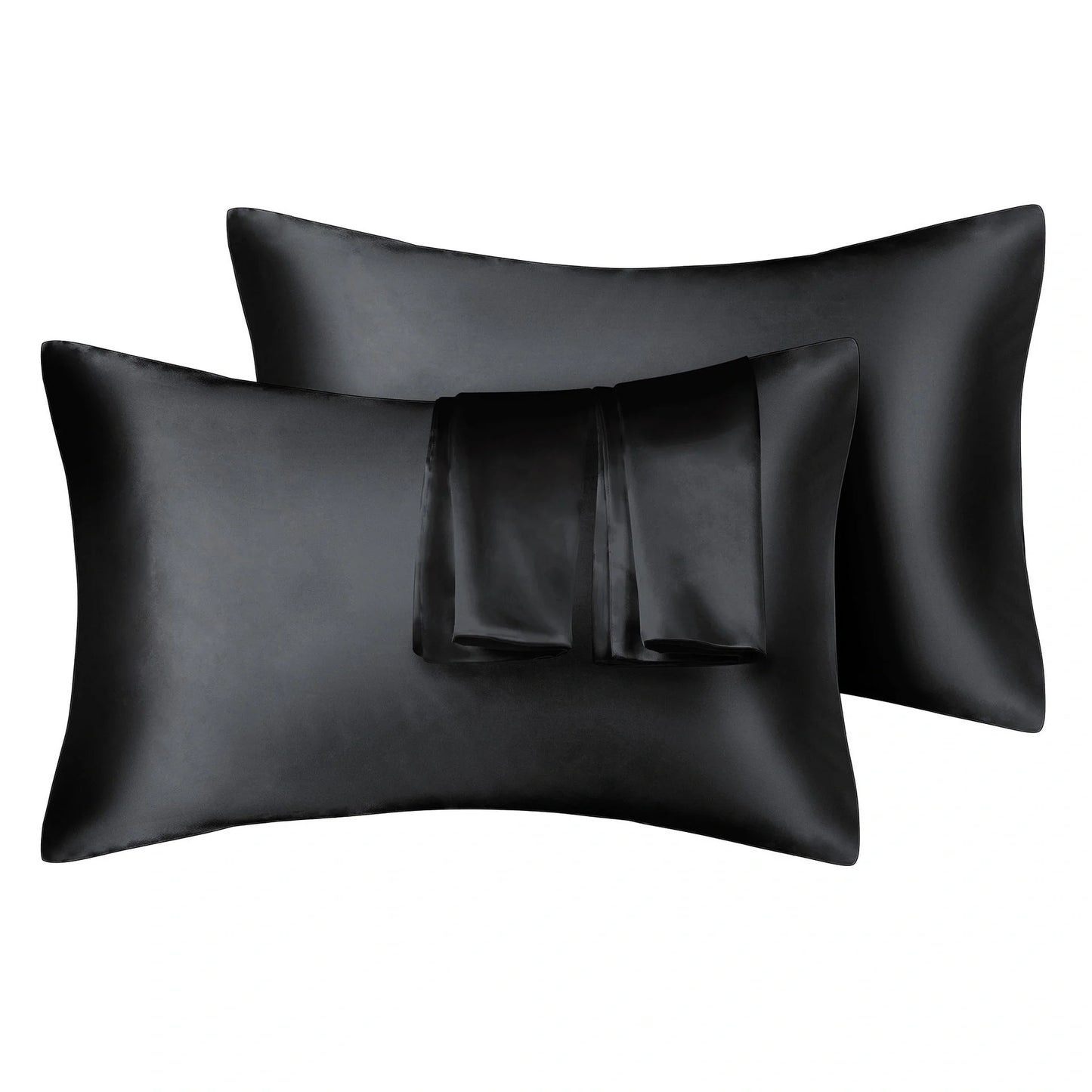 75D Satin Artificial Silk Pillowcase in various colours and sizes