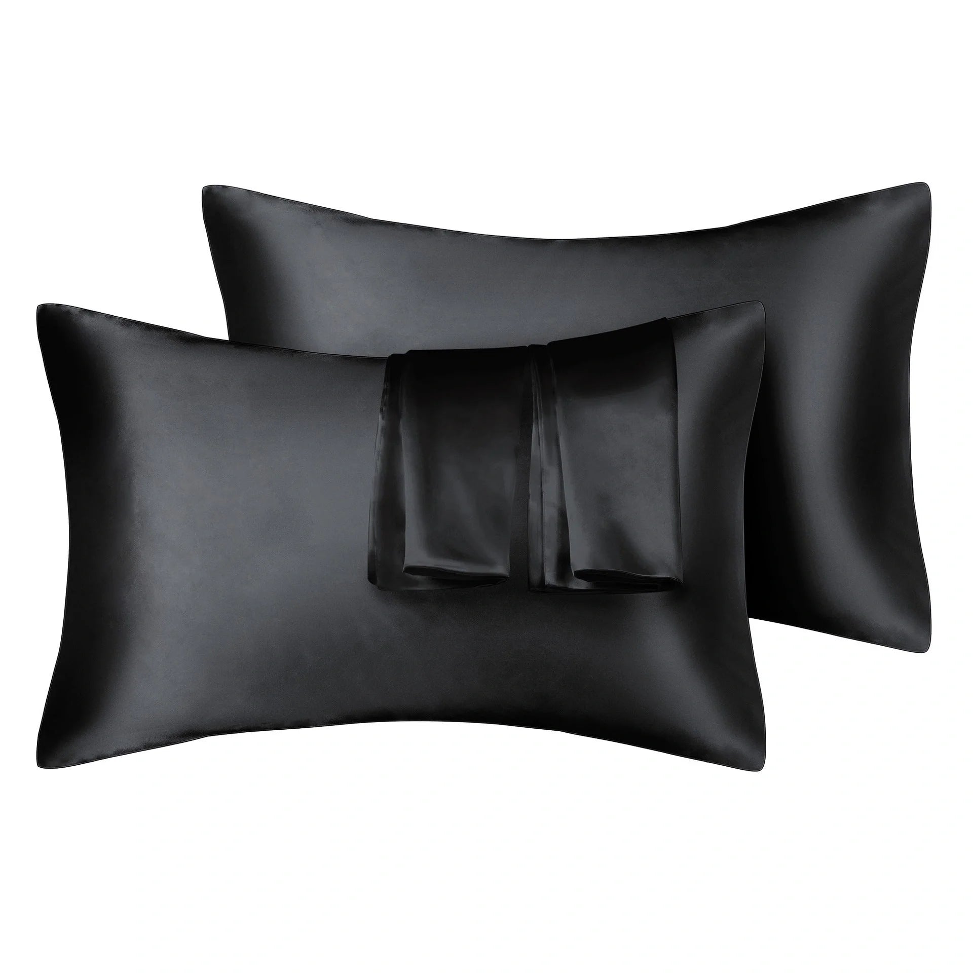 75D Satin Artificial Silk Pillowcase in various colours and sizes