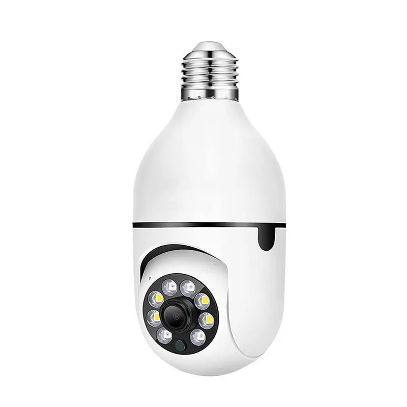 White home fashion light bulb surveillance camera for indoor outdoor monitoring