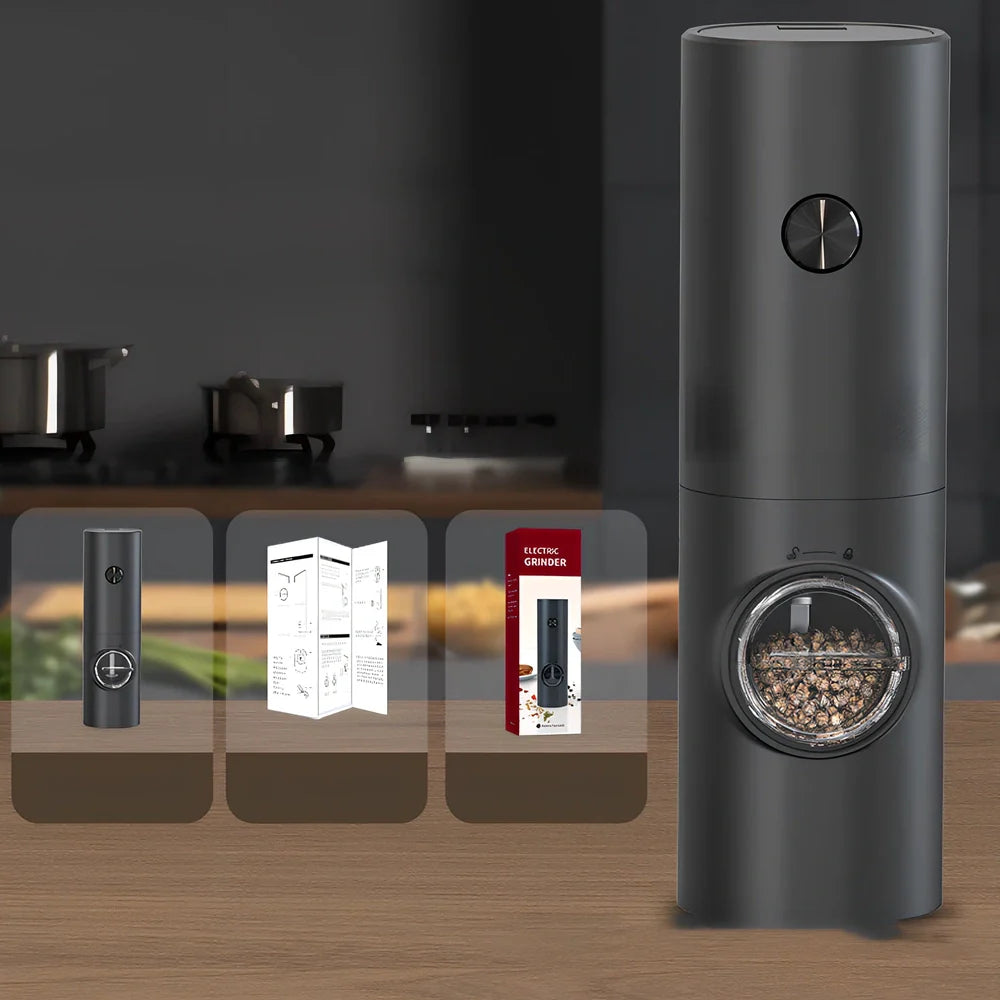 Home Simple Pepper Grinder with adjustable coarse to fine settings, 165mm height