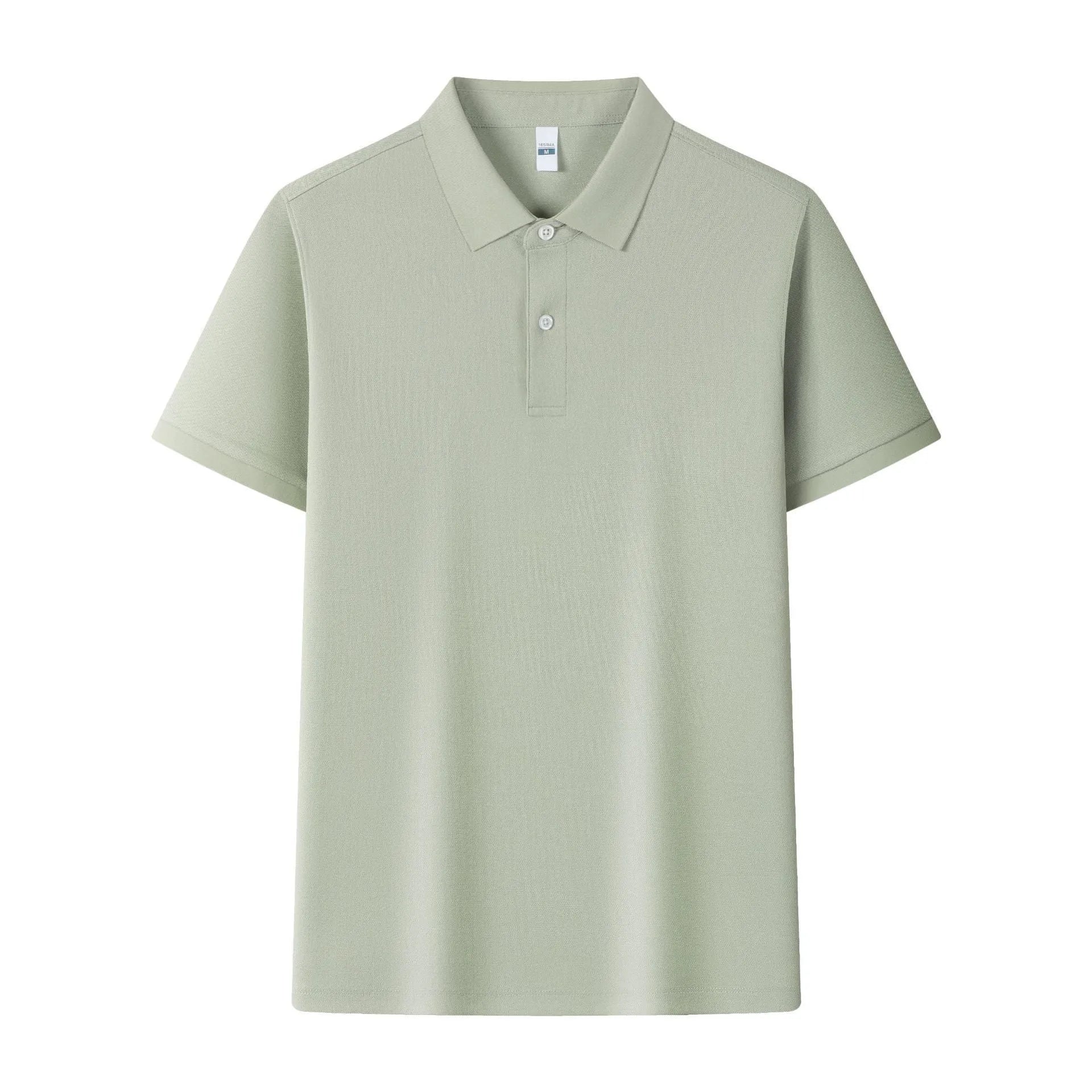 Ice silk cotton polo shirt with lapel collar in various colours for summer business wear